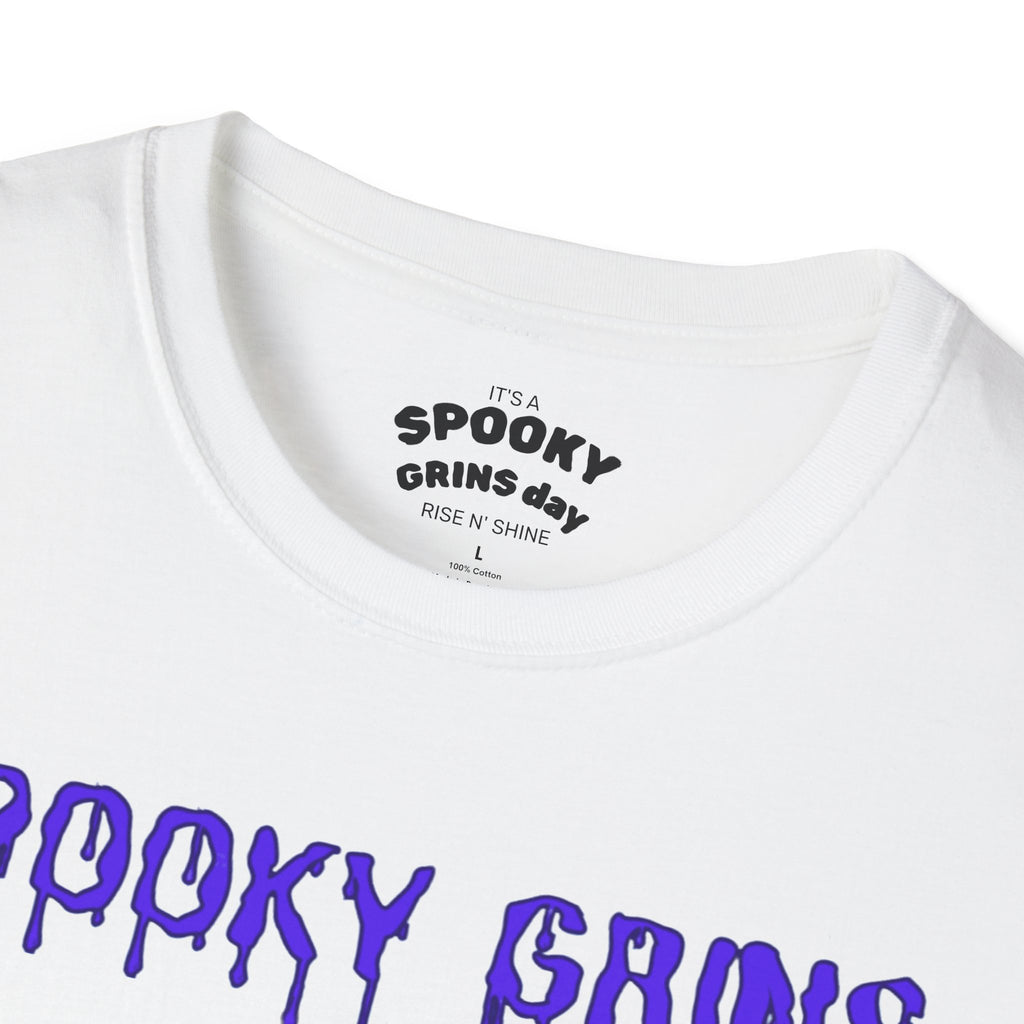 Spooky Grins Unisex Softstyle T-Shirt | Cool Graphic Tee, Halloween Apparel, Skateboarder T-Shirt, Casual Wear, Unique Gift