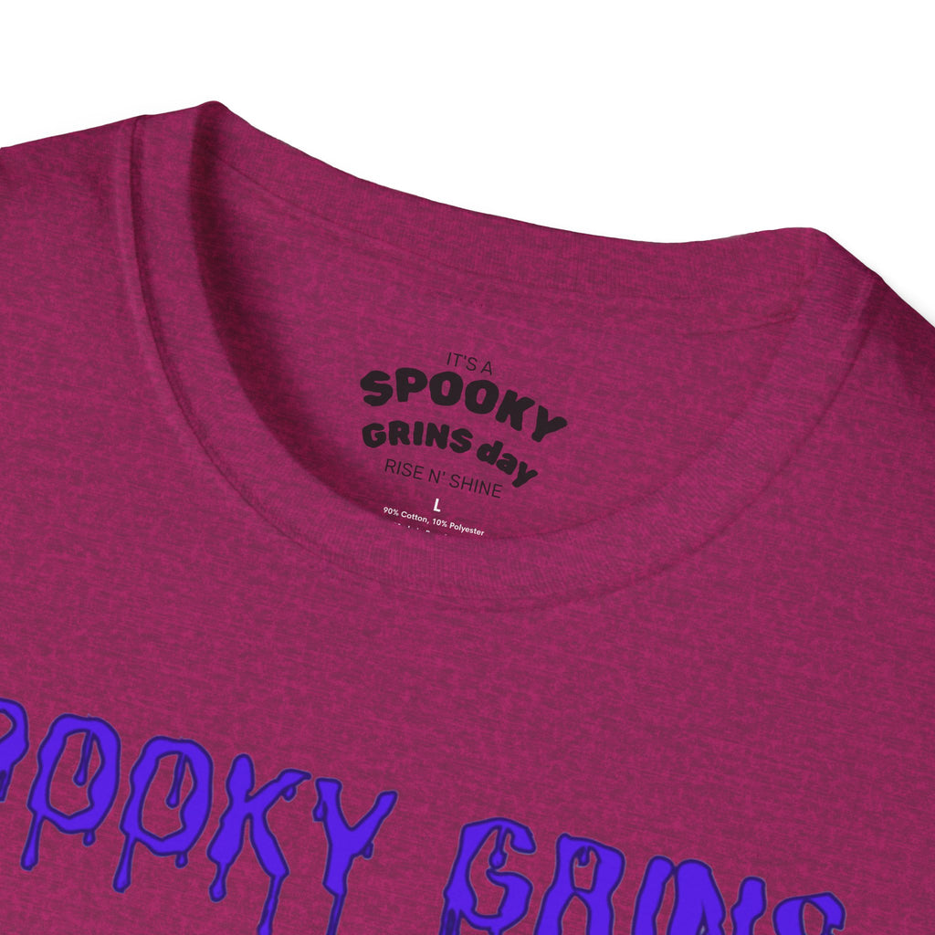 Spooky Grins Unisex Softstyle T-Shirt | Cool Graphic Tee, Halloween Apparel, Skateboarder T-Shirt, Casual Wear, Unique Gift